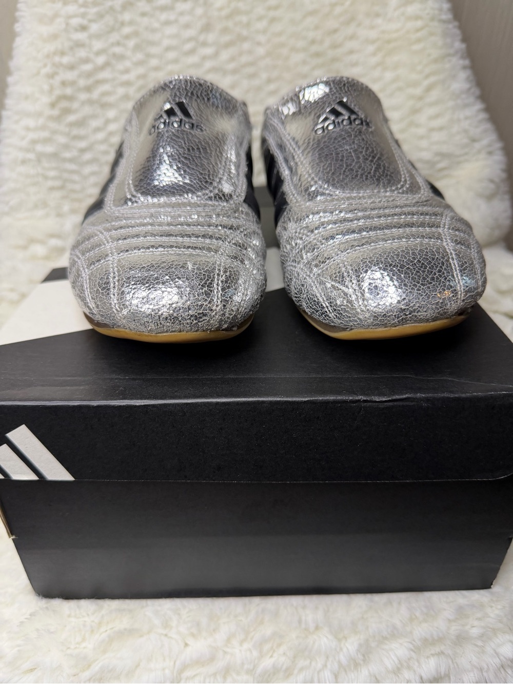 Adidas Taekwondo Silver Metallic Black (Women's) - Picture 6 of 12